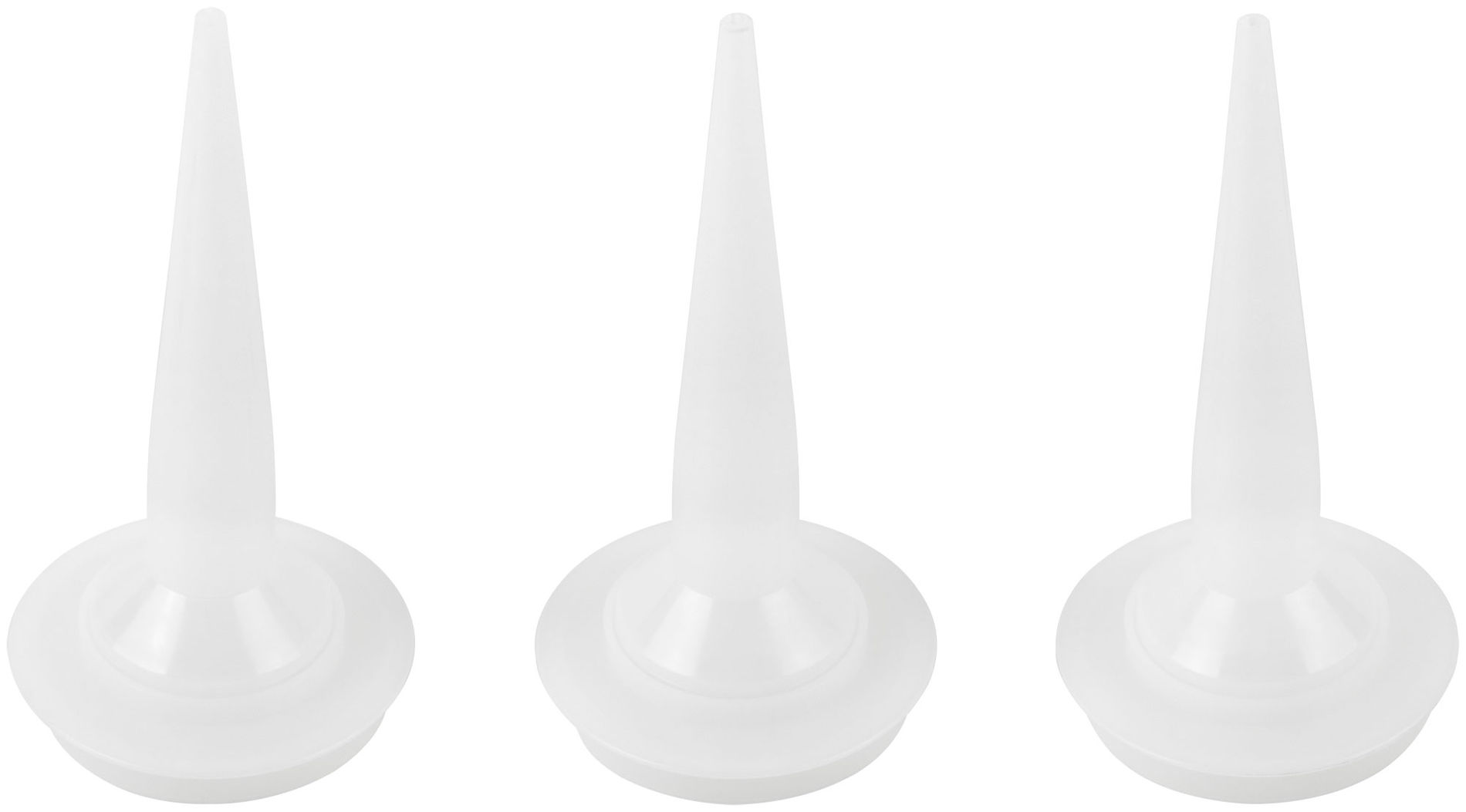 Сопла пластиковые сменные для Пистолетов для герметика закрытого типа, набор 3 шт. (14250)