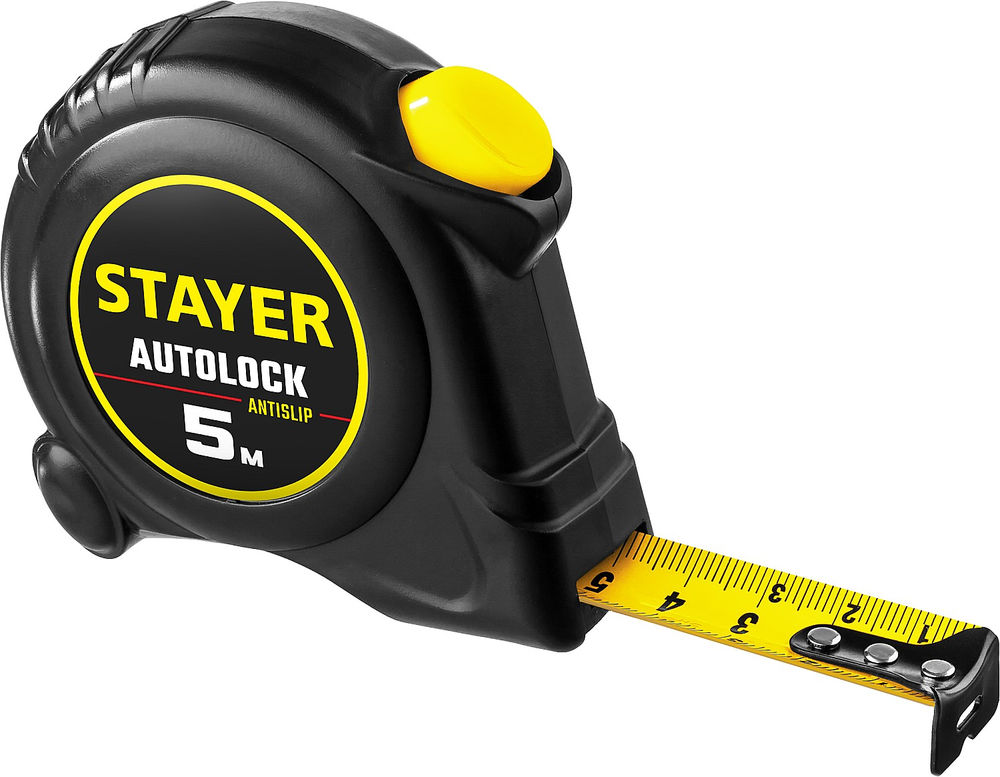 Рулетка с автостопом AutoLock 5 м х 19 мм STAYER 2-34126-05-19
