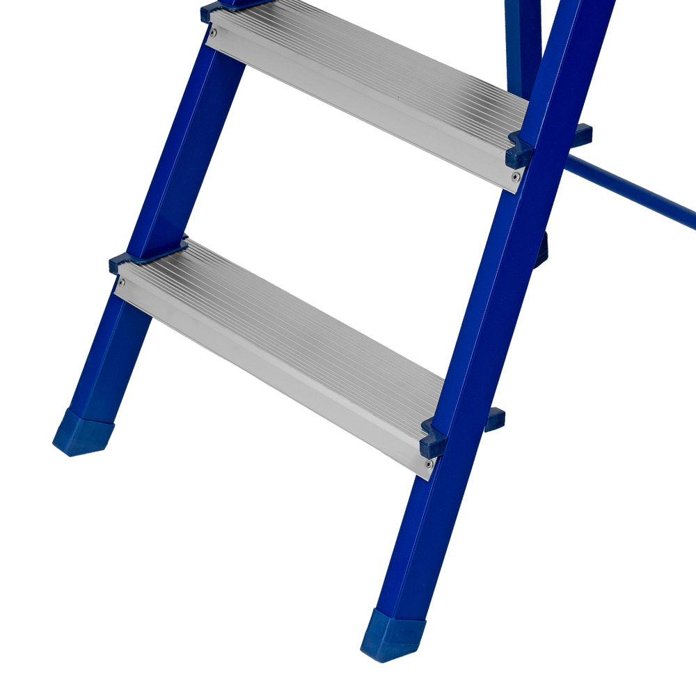 Стремянка, 4 ступени, стальной профиль, алюминиевые ступени Сибртех (97954)