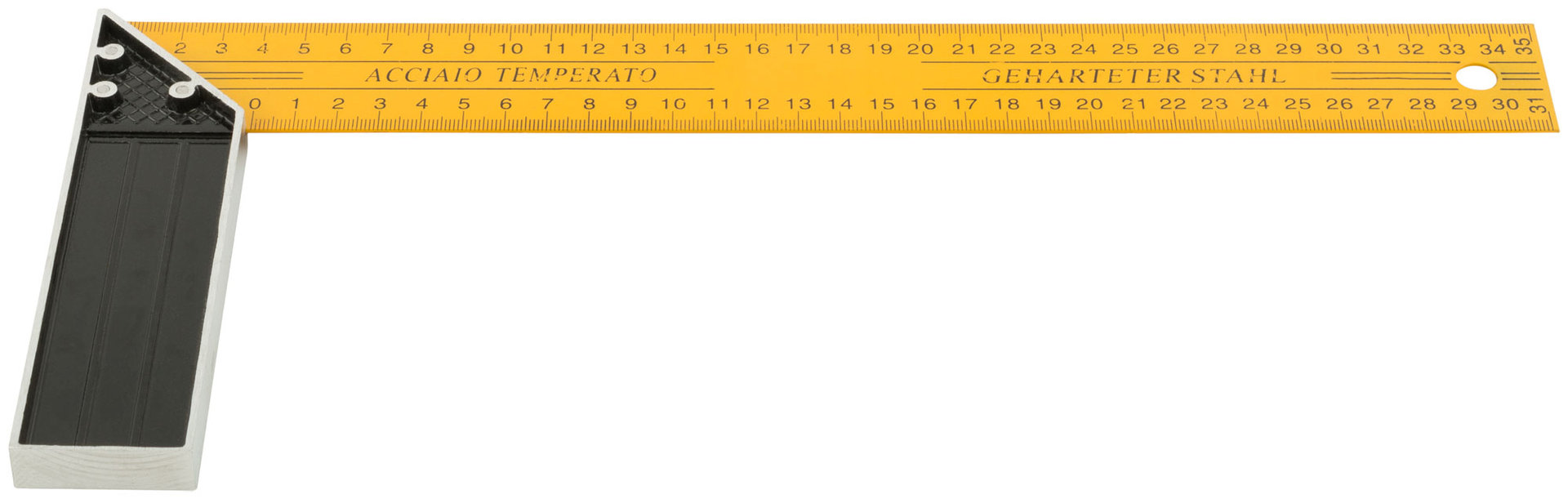 Угольник столярный желтый усиленный 350 мм (19435)