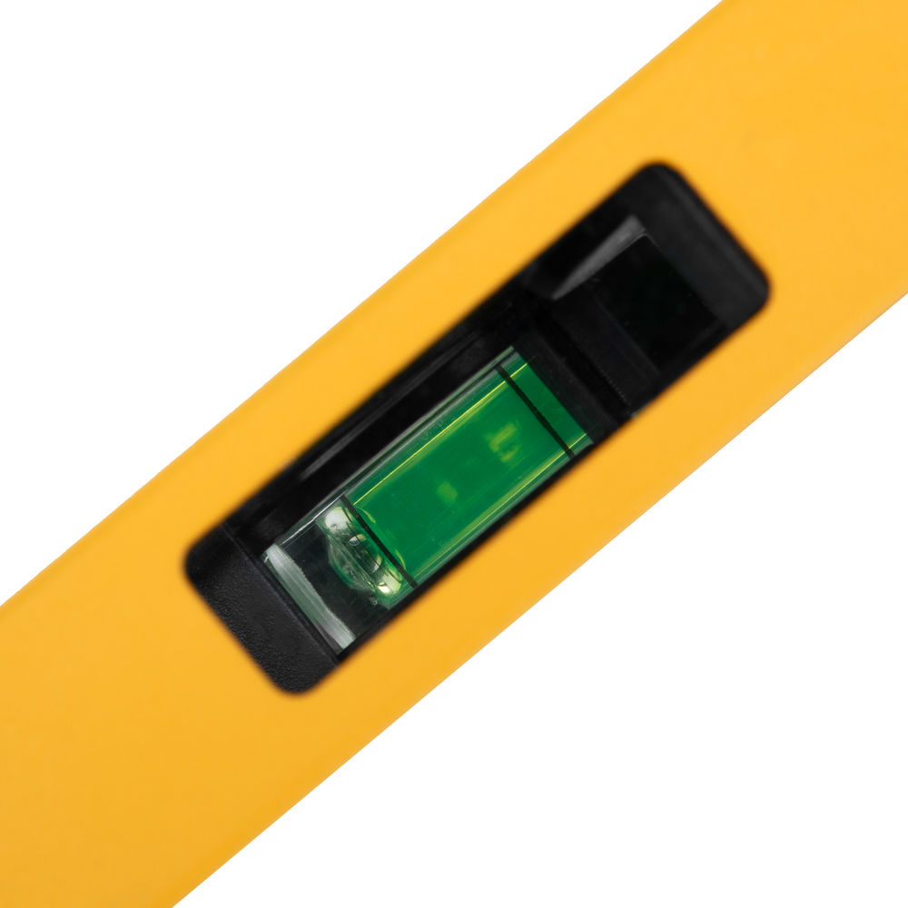 Уровень алюминиевый, магнит, фрезерованный, 3 глазка (1 зеркал.) 0,5 мм/м, 1200 мм Denzel (33694)