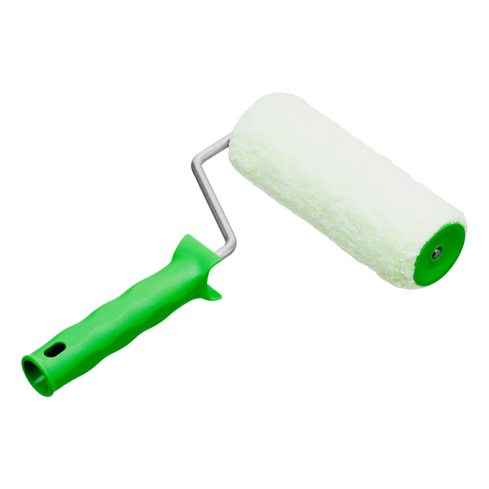 Валик Работы с древесиной, 180 мм, ворс 12 мм, D 48 мм, D ручки 8 мм, микроволокно Сибртех (80182)