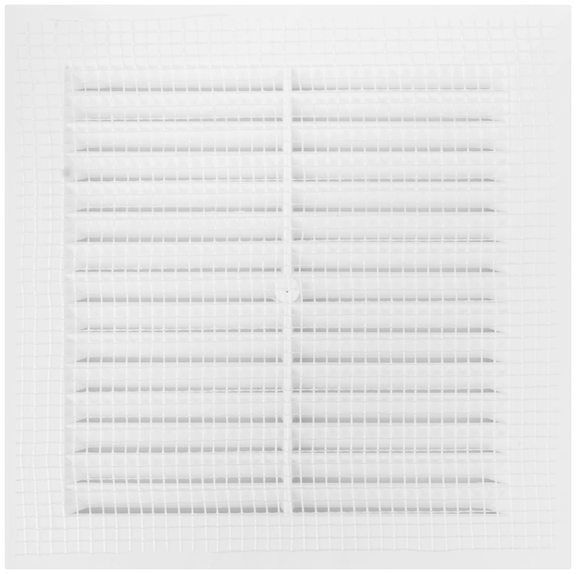 Вентиляционная решетка, пластиковая, 150 х 150 мм, с сеткой (75021)