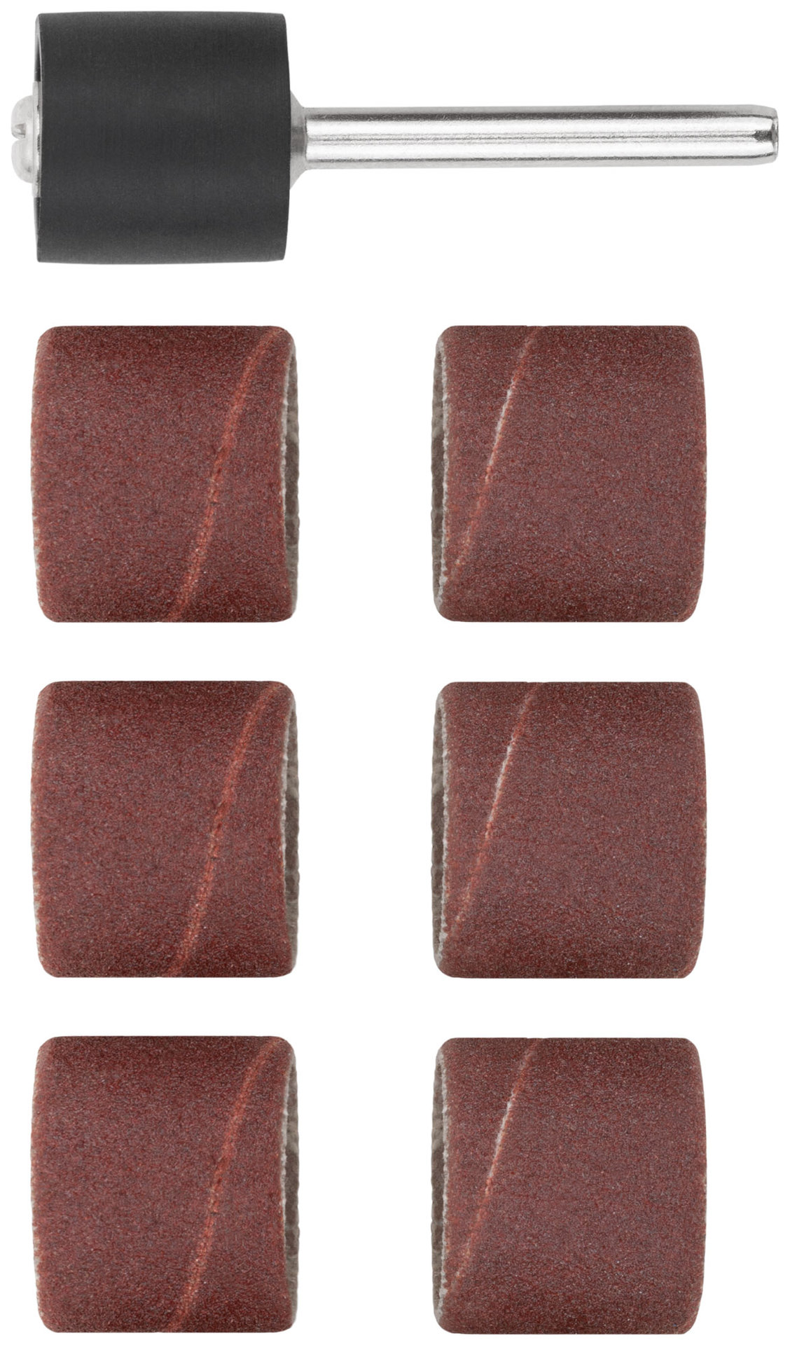Бандаж наждачный и штифт, набор 7 шт. (36910)