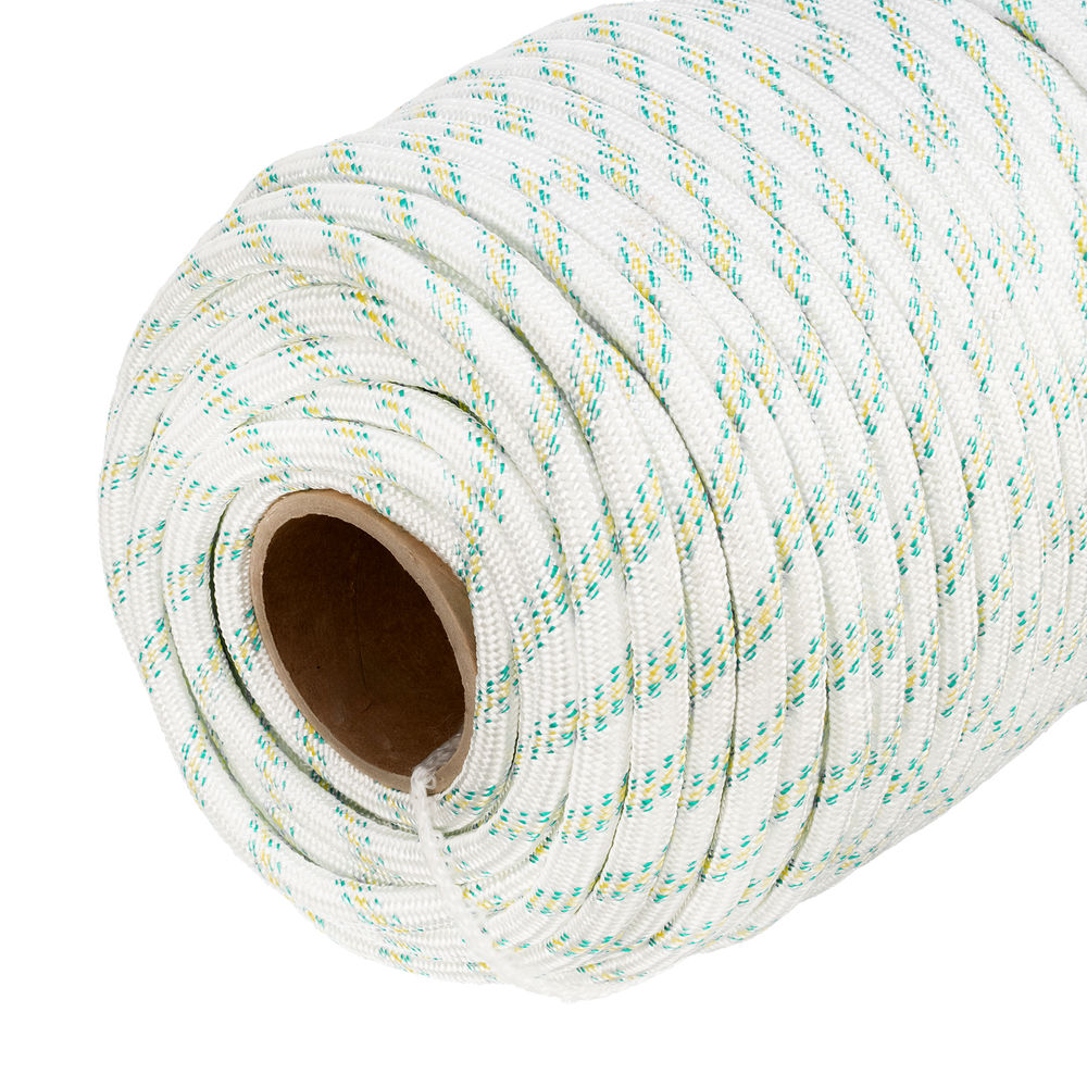 Фал плетеный капроновый с сердечником, 12 мм, L 100 м, 24-прядный, Сибртех (93972)