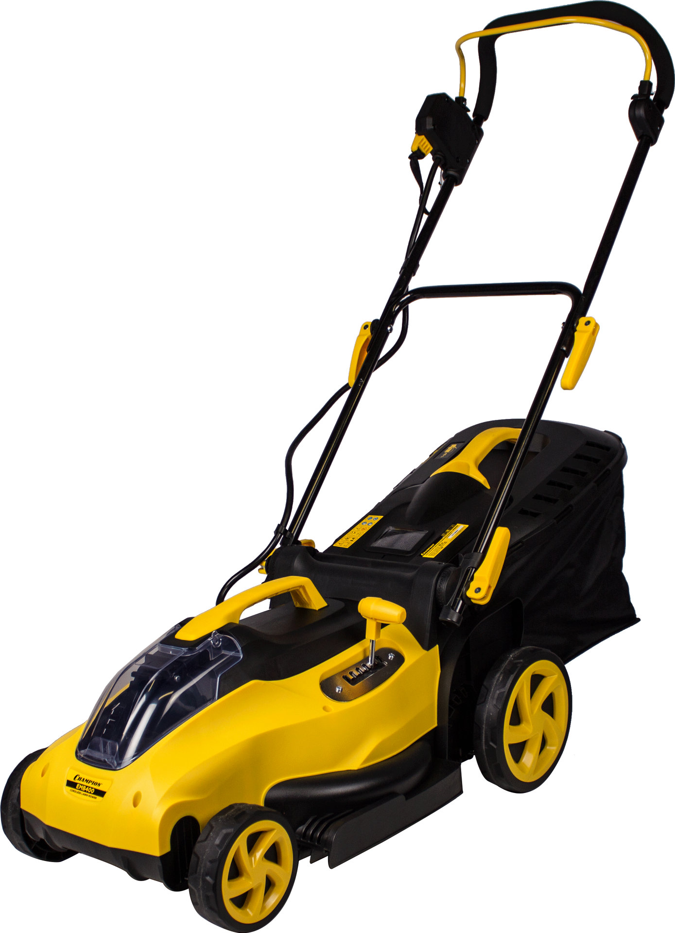 Газонокосилка аккумуляторная CHAMPION EMB400 (36В 4,0Ач Li-ion13,1кг30мин380мм20-70мм45л безАКБиЗУ) (EMB400)
