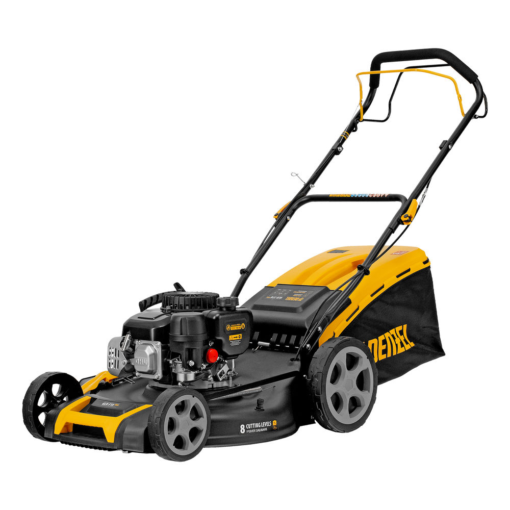 Газонокосилка бензиновая GLR-510SP-ZS, 171 см3, ширина 51 см, привод, травосборник 65 л Denzel (58825)