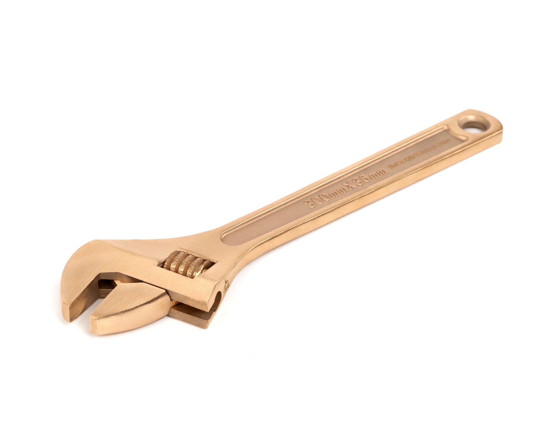 Ключ гаечный разводной шведский КР-36 искробезопасный сплав BeCu 125-1010, HORTZ