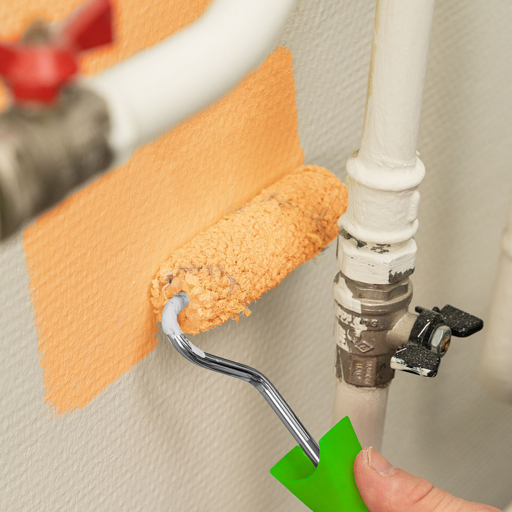 Мини-валик сменный Водные краски, 110 мм, ворс 12 мм, D 16 мм, D ручки 6 мм, полиэстер Сибртех (80582)