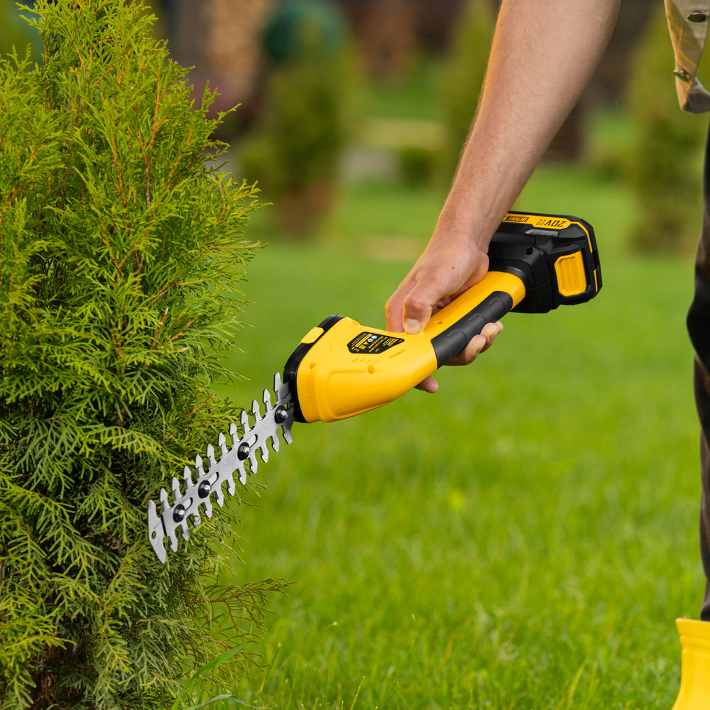 Ножницы-кусторез аккумуляторные GS-20, Li-Ion, 20 В Denzel (59432)