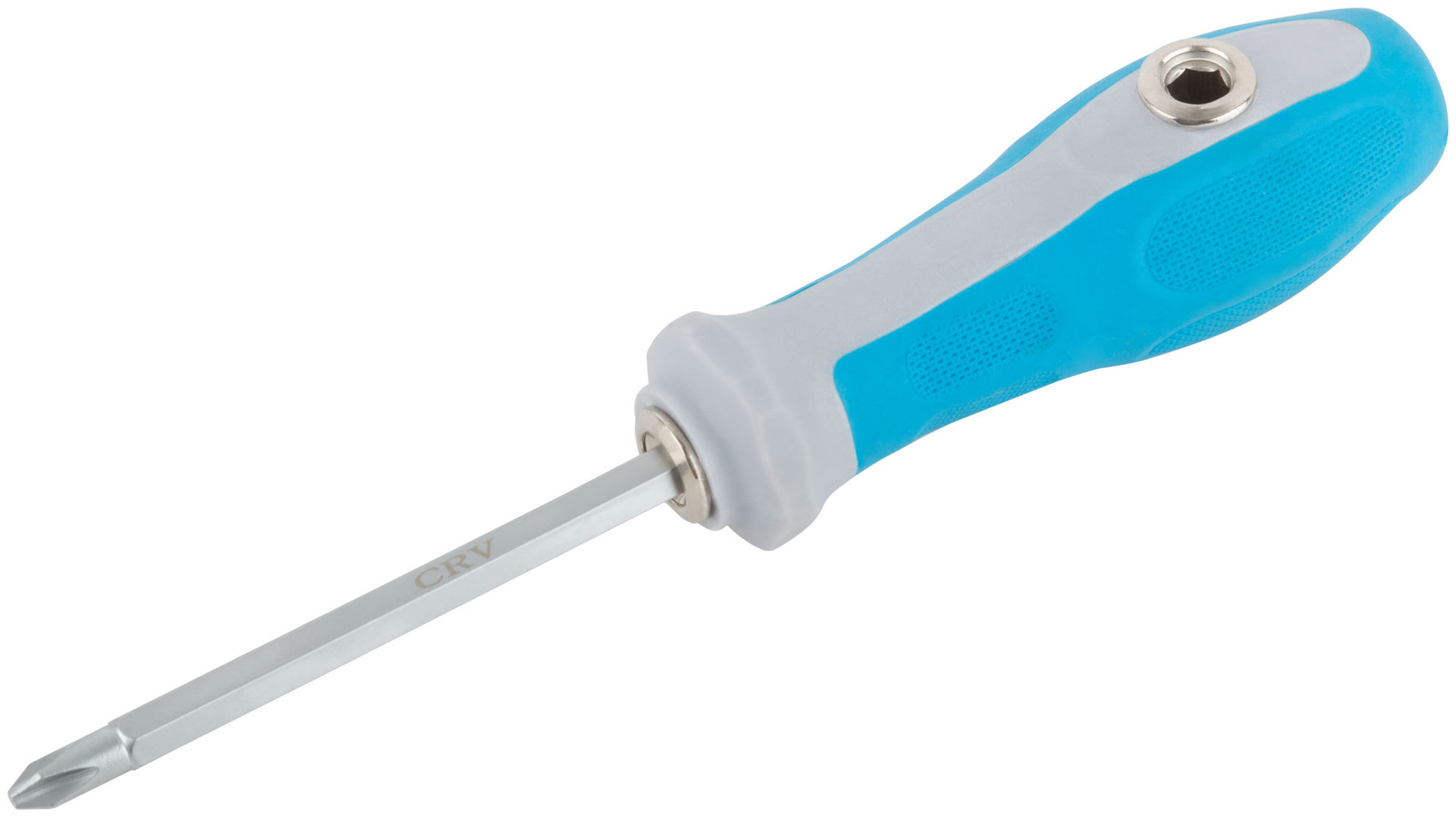 Отвертка с переставным жалом комбинированная, прямая и Т-обр., прорезиненная ручка, 6х120 мм PH2/SL6 (56228М)