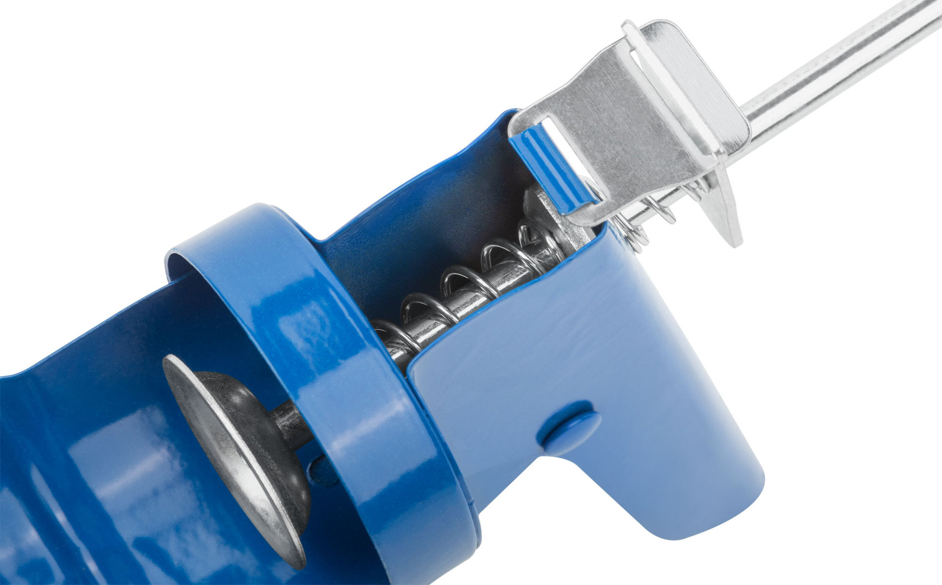 Пистолет для герметика 225 мм полукорпусной, гладкий шток (14209)