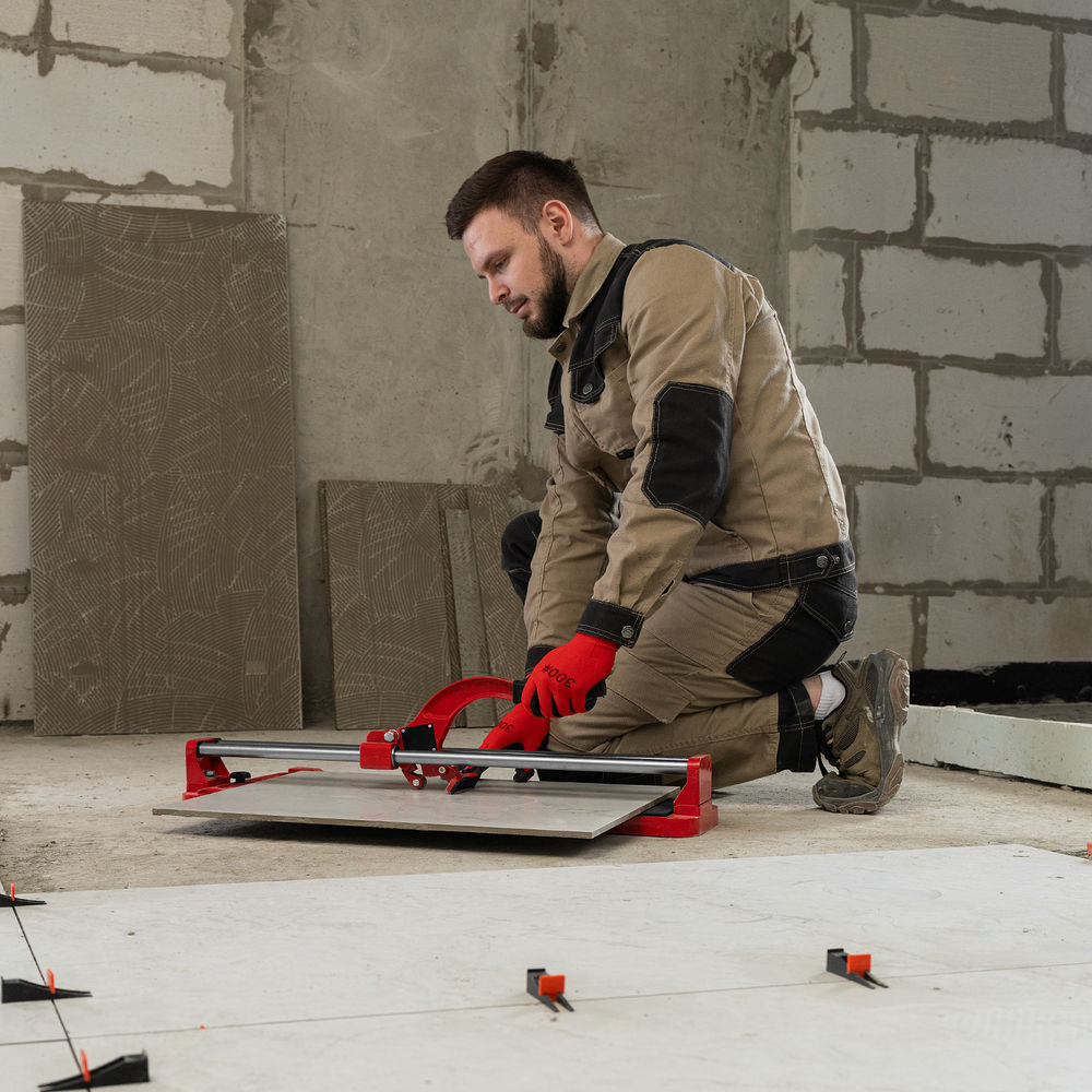 Плиткорез 600 х 16 мм, литая станина,каретка на подшипниках, усиленная рукоятка MTX (87609)