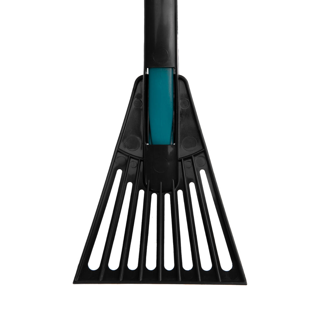 Щетка-сметка для снега со скребком 400 мм, бирюзовая Sparta (552955)