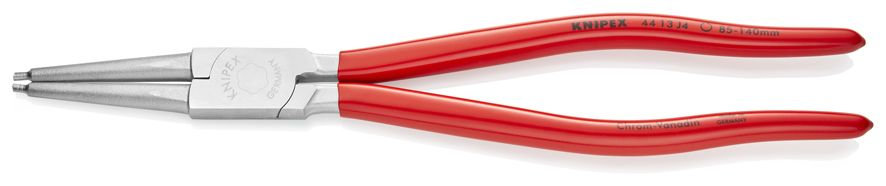 Щипцы для внутренних стопорных колец, прямые губки, O 85-140 мм, длина 320 мм, хром (KN-4413J4)