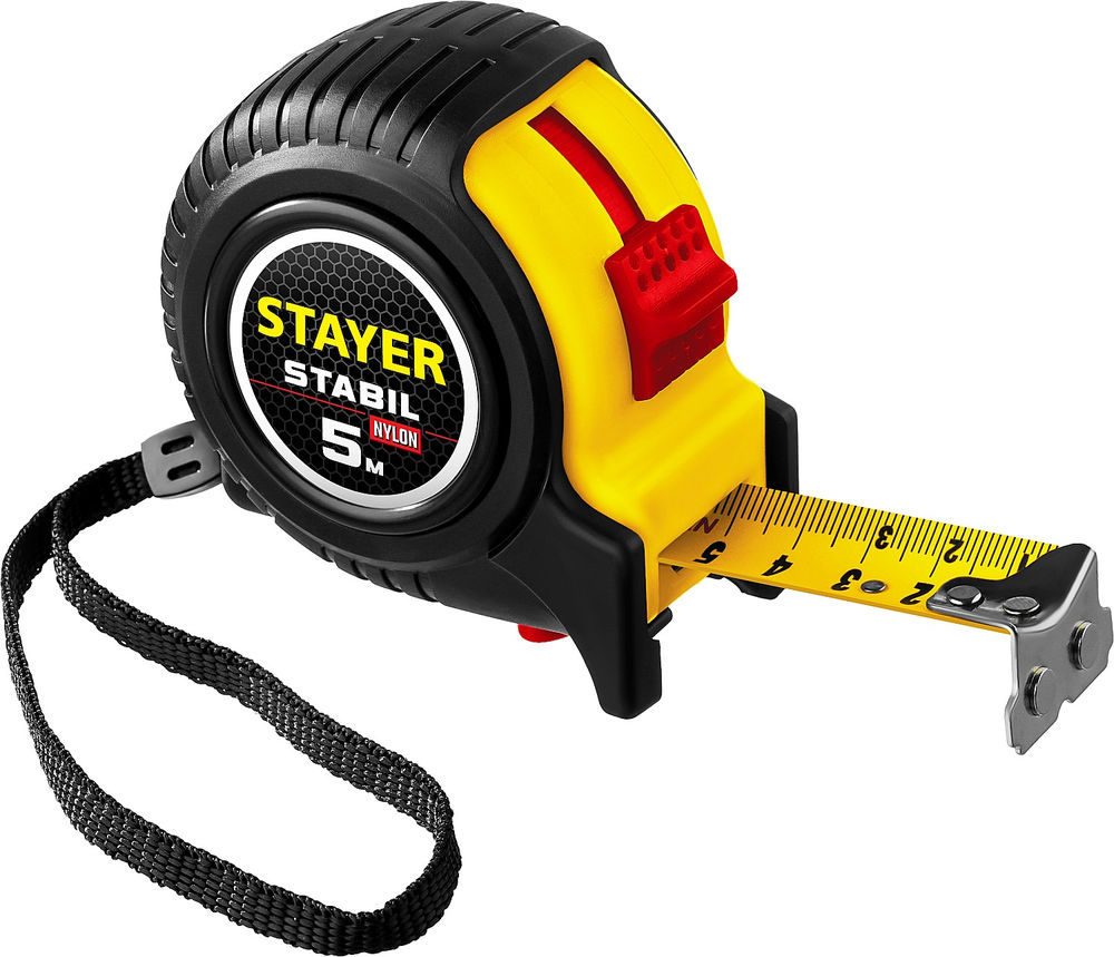 Рулетка 5 м х 25 мм Stabil Professional STAYER 34131-05-25