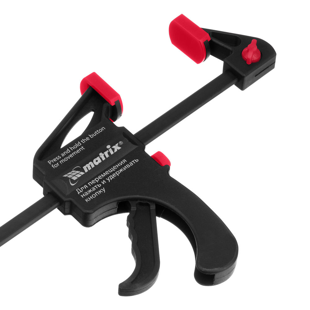 Струбцина универсальная, быстрозажимная, F-образная, 450 х 565 х 45 мм, пластиковый корпус Matrix (20574)