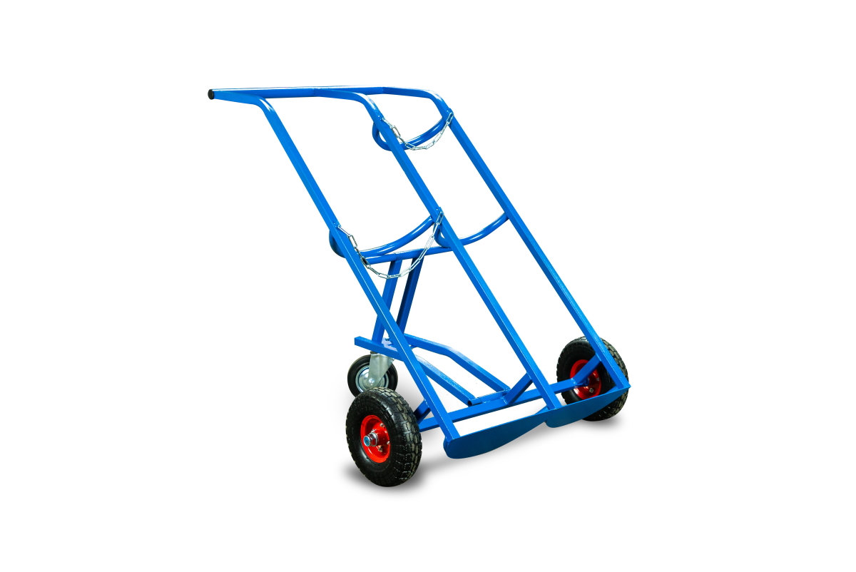 Тележка для баллонов пропан + кислород TOR ТГК-П, 2 баллона (250 пневмо+160поворотное) (1023962)