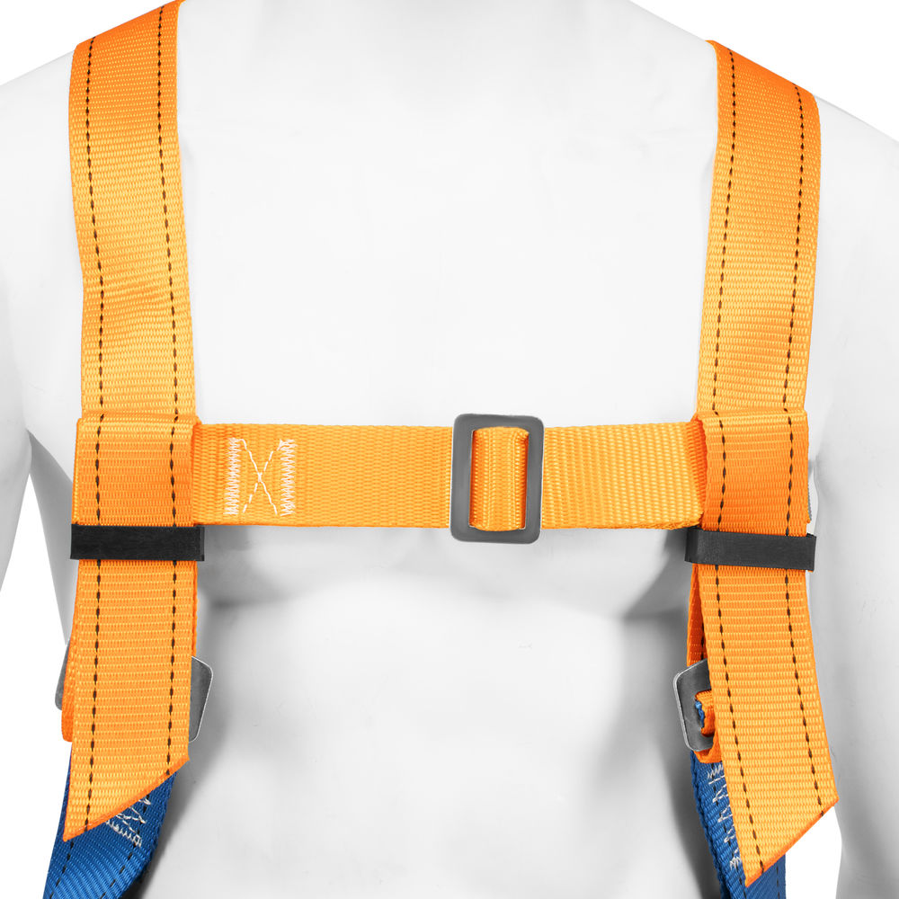 Удерживающе-страховочная привязь, модель УСП II, наплечные и набедренные лямки, высокий кушак Сибртех (89507)