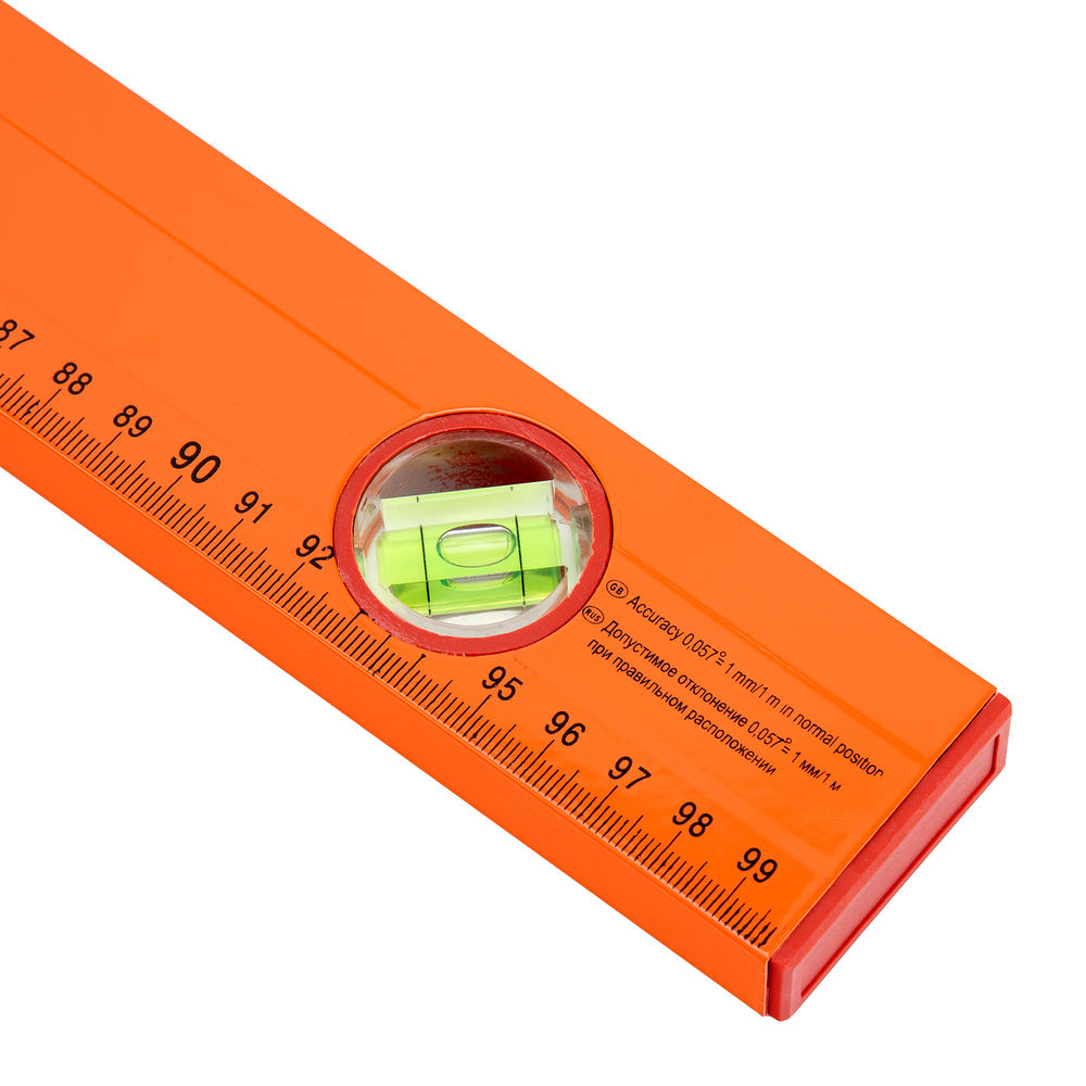 Уровень алюминиевый, 1000 мм, 3 глазка, желтый, линейка Sparta (330295)