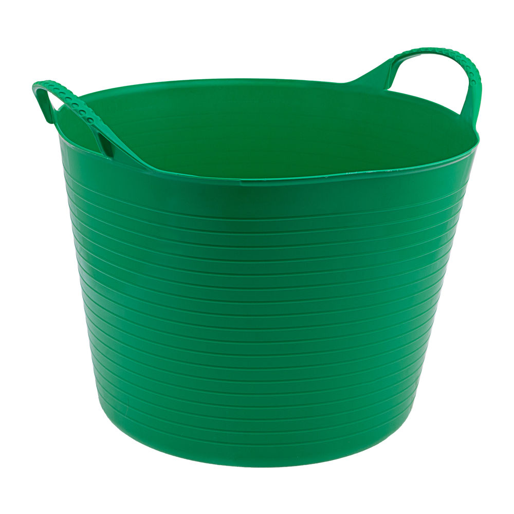 Ведро гибкое сверхпрочное, 40 л, зеленое, Сибртех (67506)