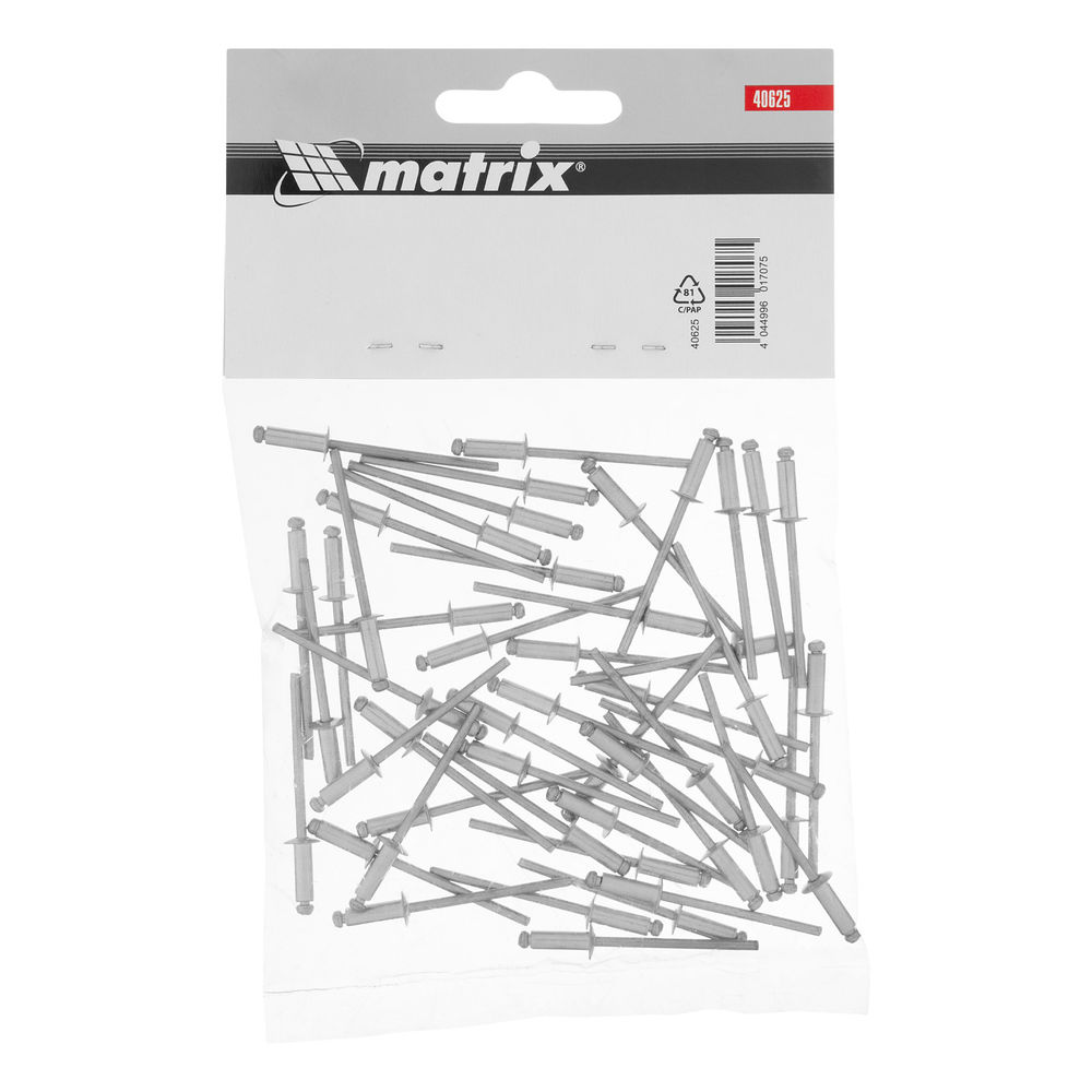 Заклепки, 3.2 х 10 мм, 50 шт. Matrix (40625)
