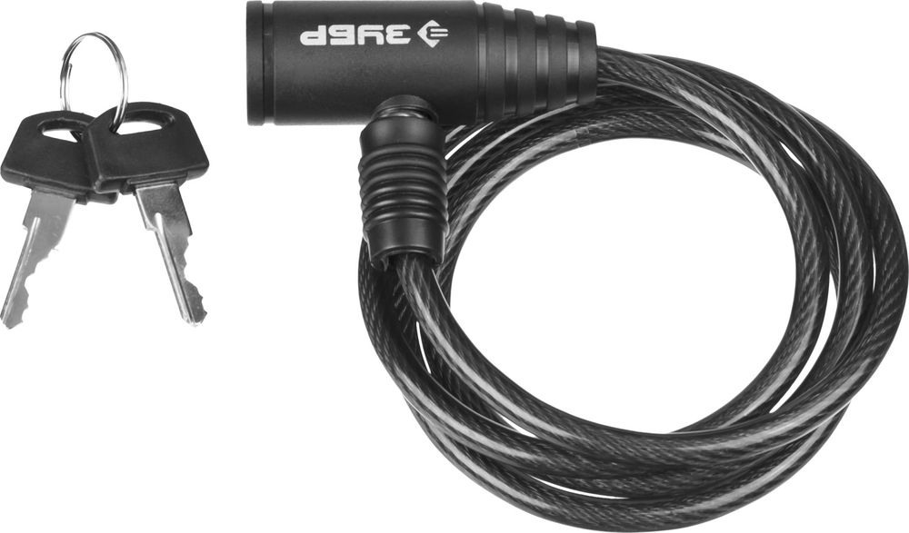 Замок тросовый 650 мм, d 6 мм, 2 ключа ЗУБР 37269-65