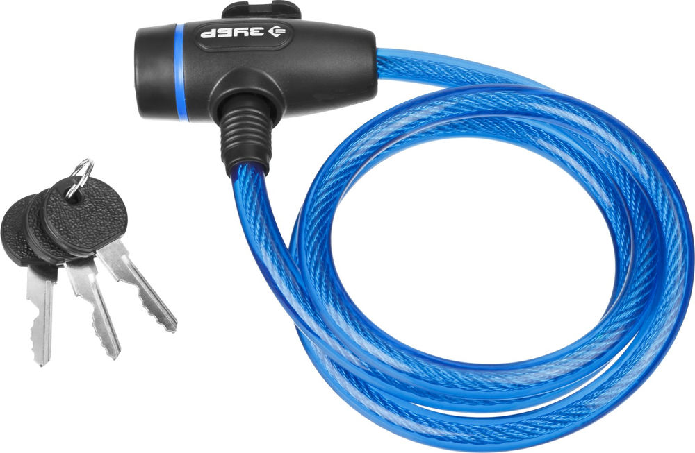 Замок тросовый 950 мм, d 10 мм, 3 ключа ЗУБР Профессионал 37261-95