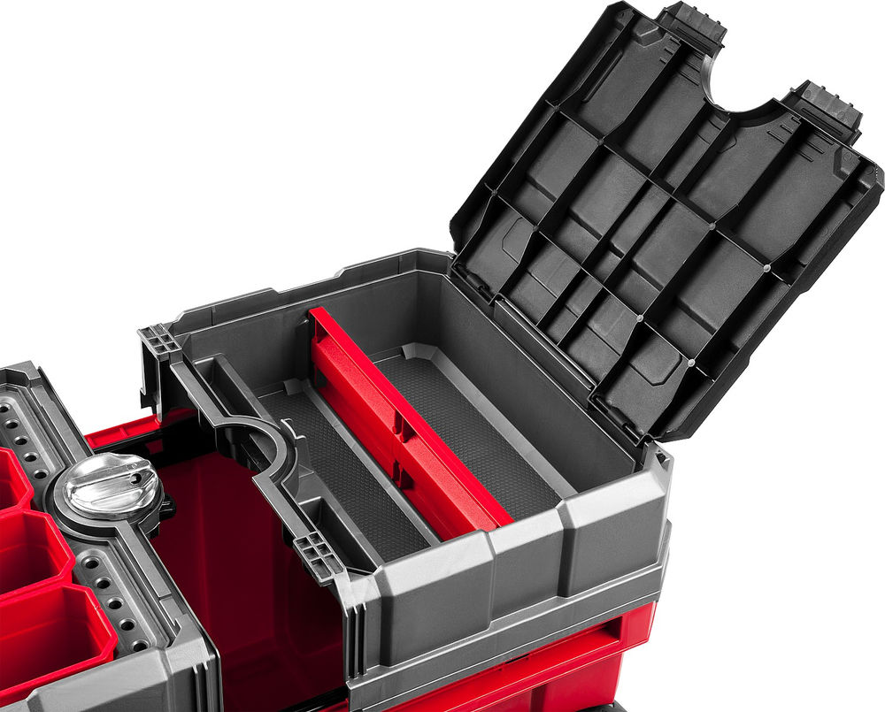 Пластиковый ящик-тележка для инструментов 616 х 378 х 415 мм 24 Профессионал ЗУБР МЕГАБОКС-24 38133-24