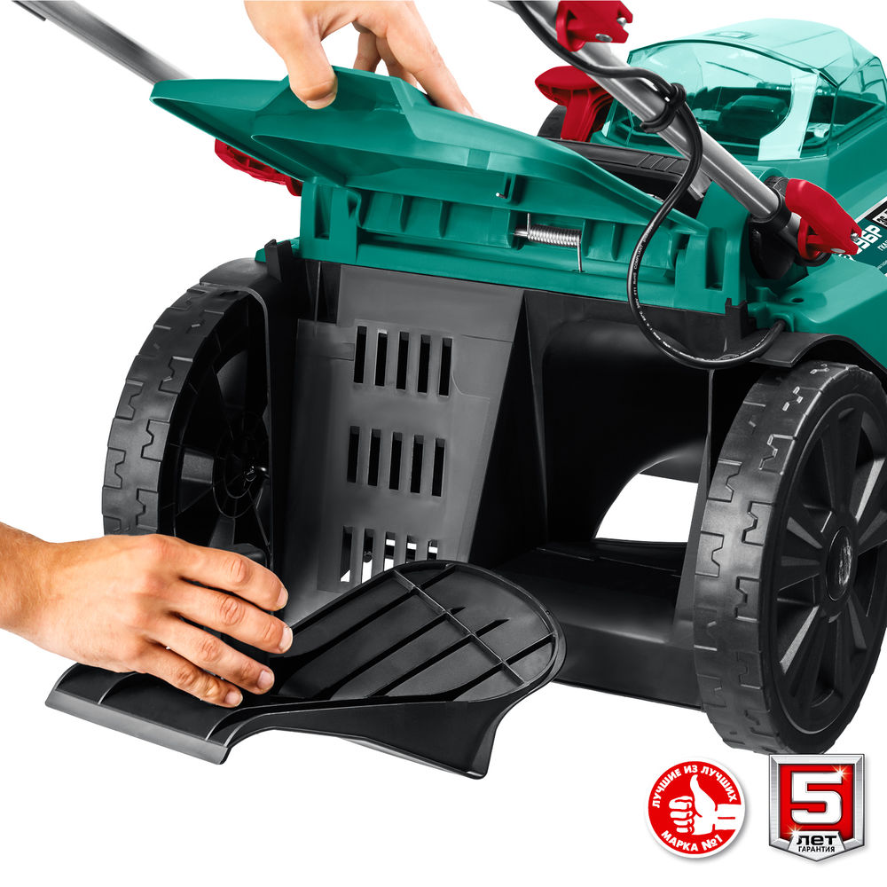 Бесщеточная газонокосилка 36 В 43 см без АКБ ЗУБР С1-18 ГКЛ-4336