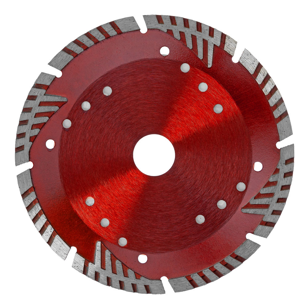 Диск алмазный, отрезной сегментный с защитными сект, 150 х 22.2 мм, сухая резка Matrix Professional (73154)