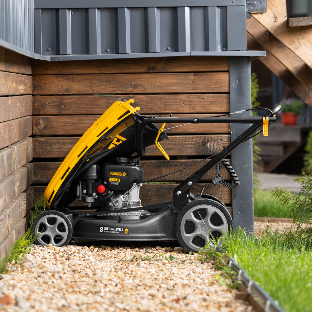 Газонокосилка бензиновая GLR-510SP-ZS, 171 см3, ширина 51 см, привод, травосборник 65 л Denzel (58825)