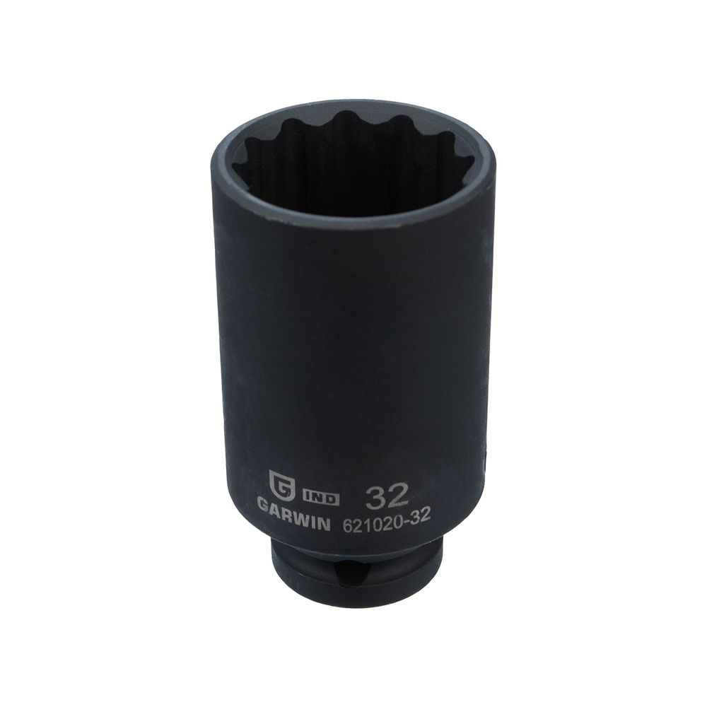 Головка торцевая 12-гранная ударная глубокая 32 мм, 1/2 GARWIN INDUSTRIAL 621020-32