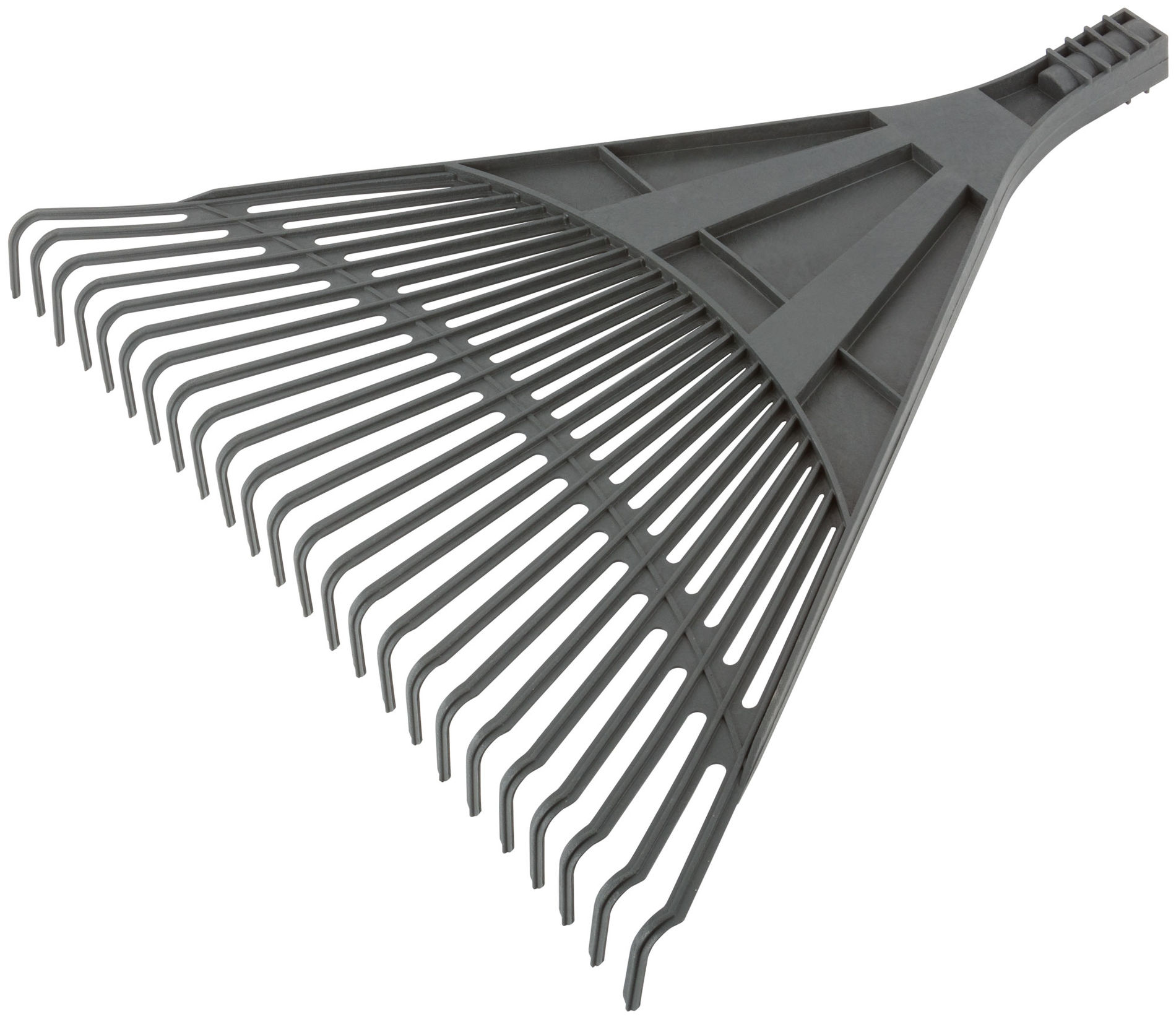 Грабли веерные пластиковые большие, 24 зуба, 610х540 мм, без черенка (76940)