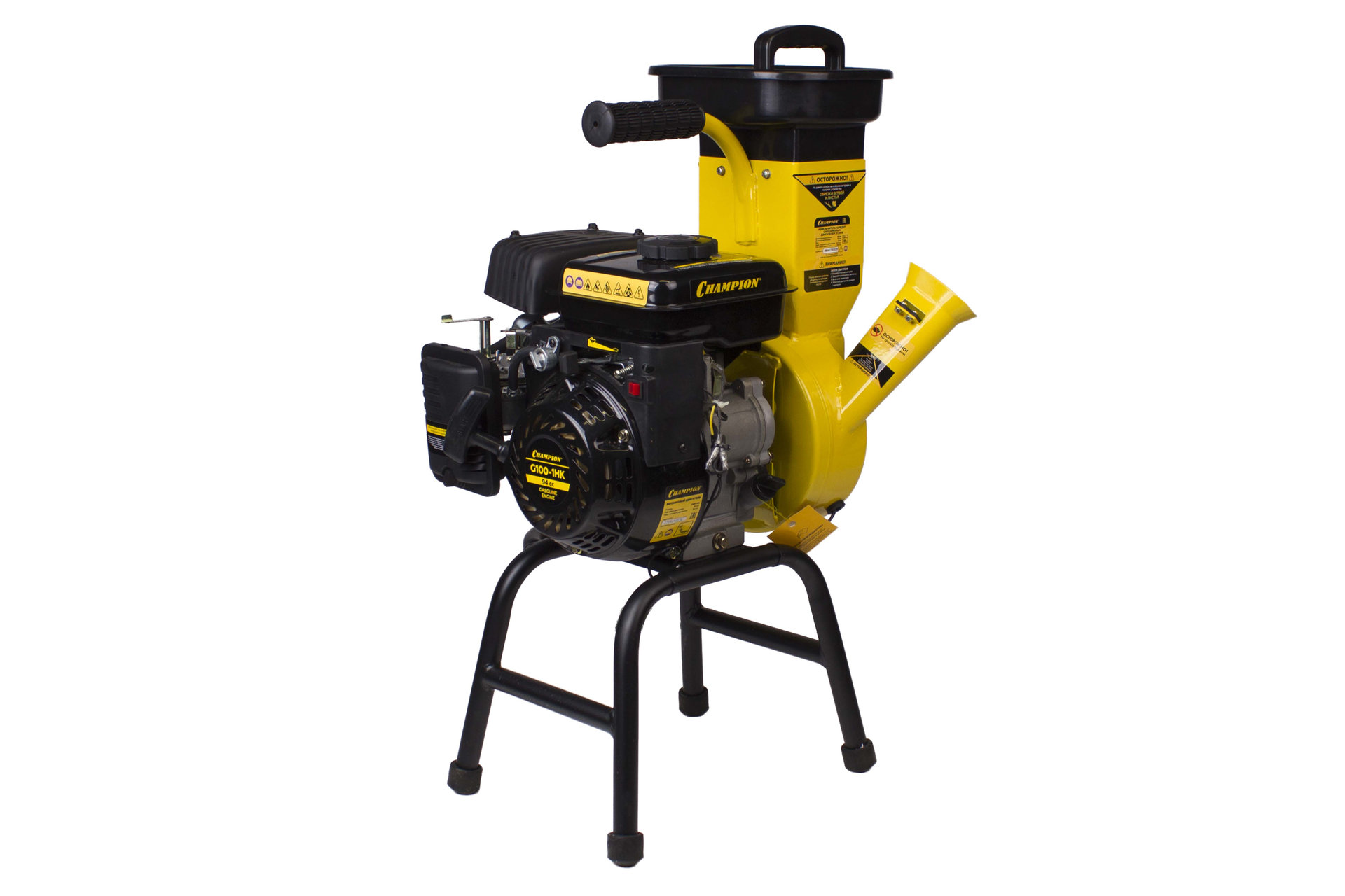 Измельчитель-шредер бензиновый 1,8кВт 94см? 28мм 16кг CHAMPION SC2818