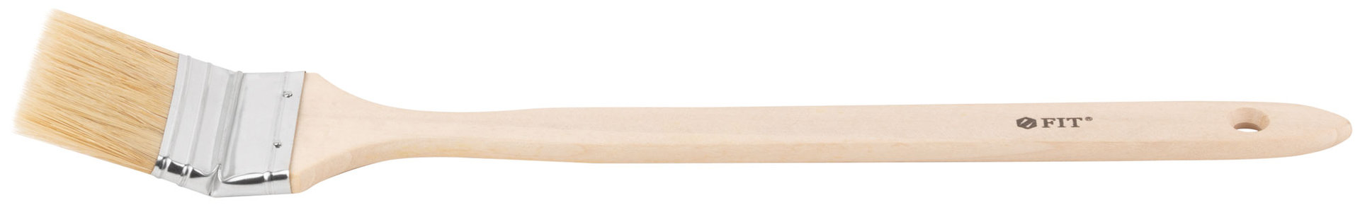 Кисть радиаторная, натуральная светлая щетина, деревянная ручка 2,5 (63 мм) (01216)