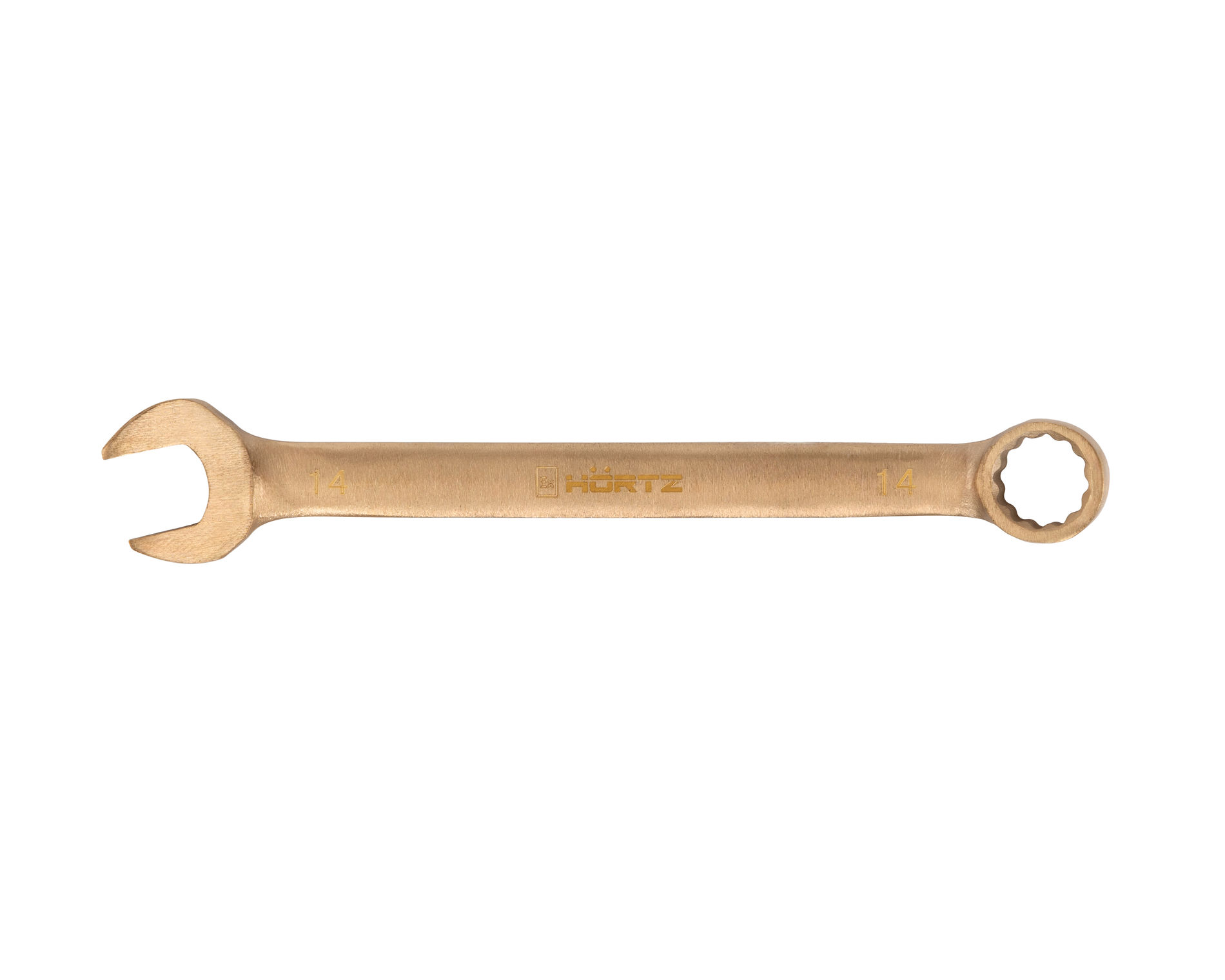 Ключ гаечный комбинированный 14х14 искробезопасный сплав BeCu 136-14, HORTZ
