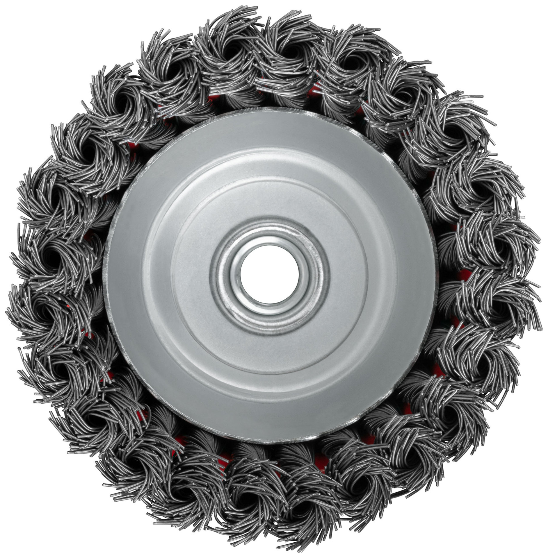 Корщетка-чашка, гайка М14, стальная витая проволока 100 мм (39468)