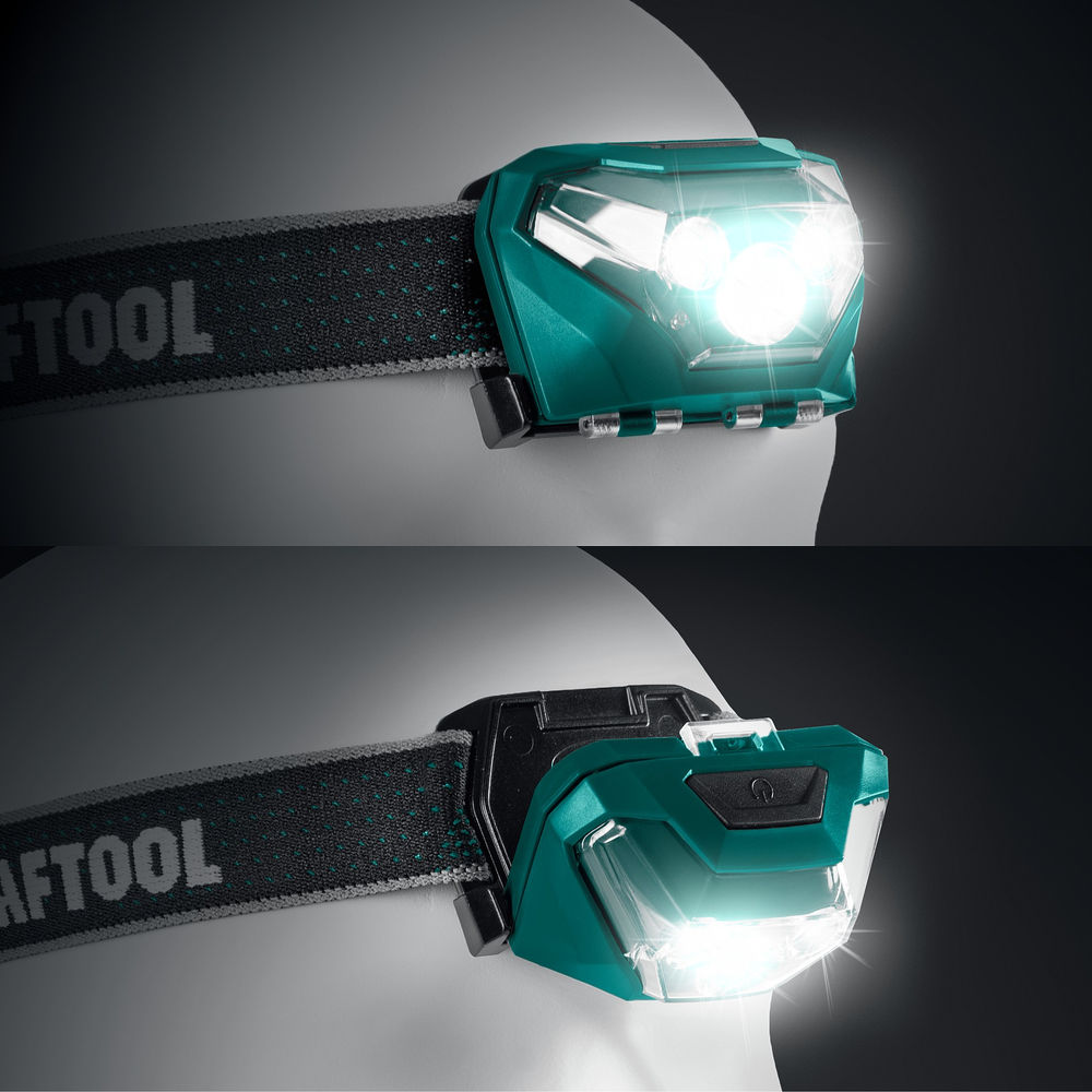 Фонарь налобный 500 лм, 5 режимов, 3ААА KH-3 KRAFTOOL 56456