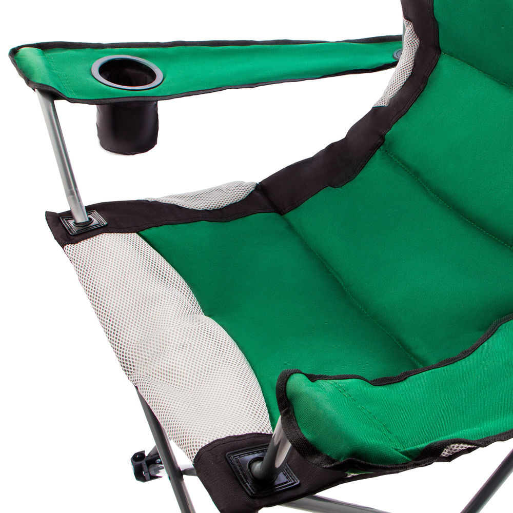 Кресло складное с подлокотниками и подстаканником, 60 х 60 х 110/92 см, Camping Palisad (69592)