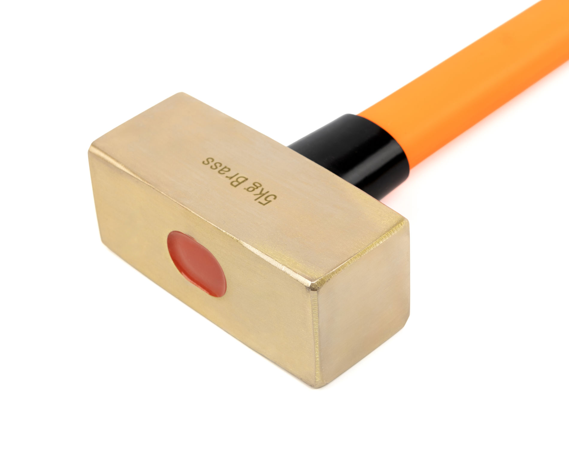 Кувалда тупоносая (немецкий тип) 5 кг латунь рукоятка фибергласс искробезопасная 2104A-1018,  HORTZ