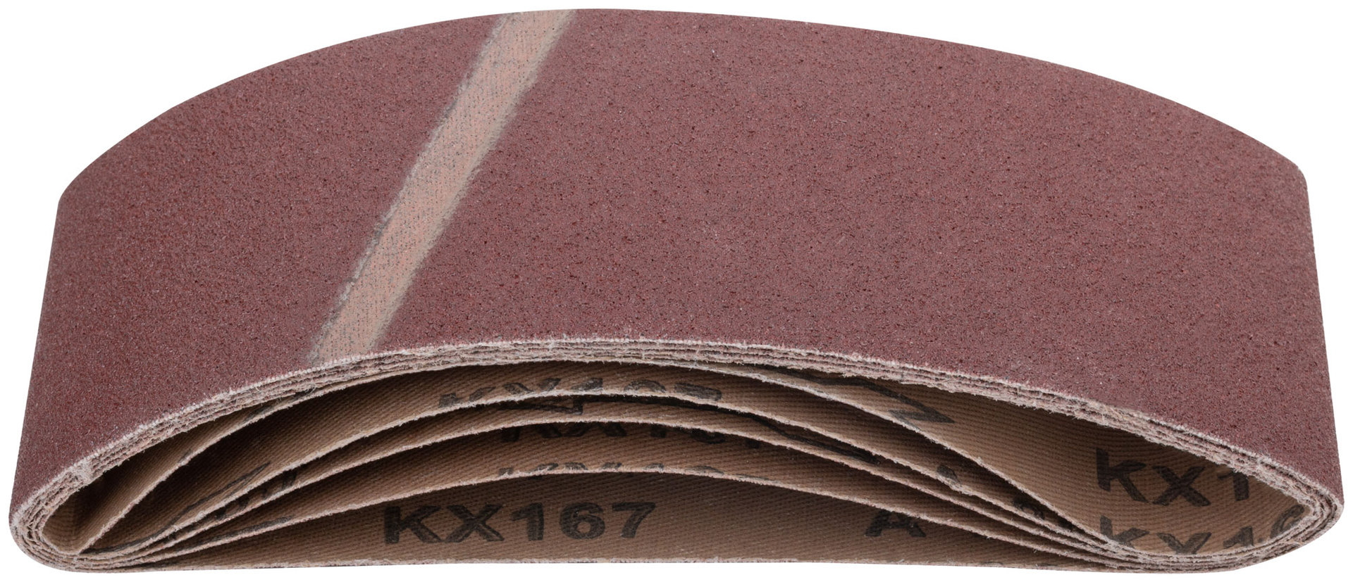 Ленты шлифовальные бесконечные, водостойкие, на тканевой основе, 5 шт., 75х457 мм Р 80 (39684)