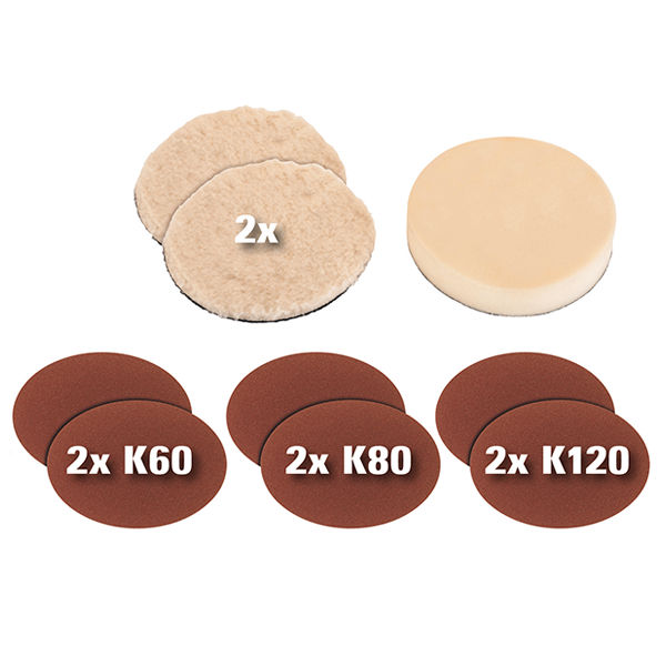 Машина полировальная Einhell CC-PO 1100/1 E,180мм,1100Вт,1000-3500/мин,набор кругов,кейс (2093264)