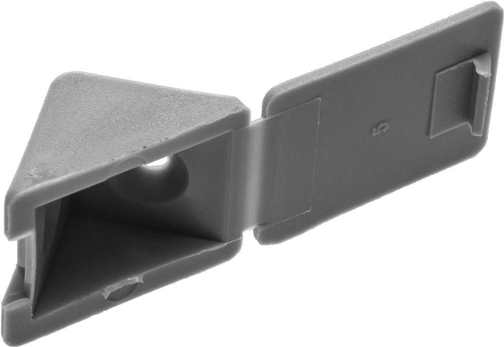 Мебельный уголок с шурупом 4.0 x 15 мм 4 шт цвет св-серый ЗУБР 4-308256-6