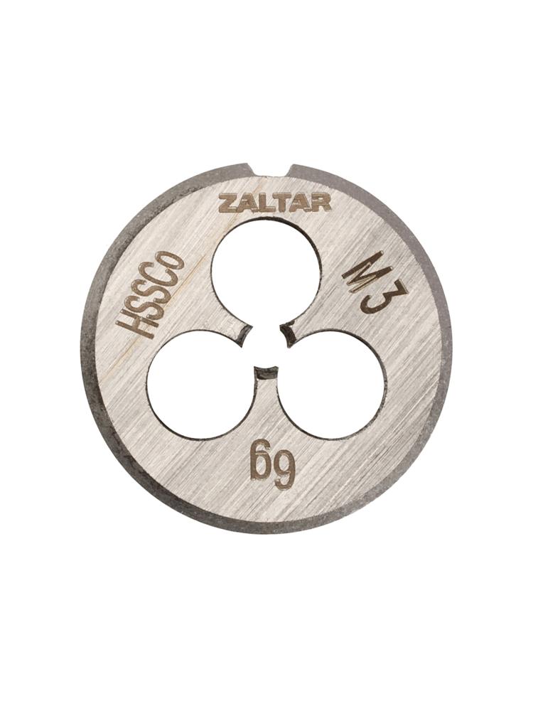 Плашка круглая резьбонарезная HSS-E, DIN 223 B (DIN EN 22568), M3 x 0.5, 20 x 5 (ZA-03801)