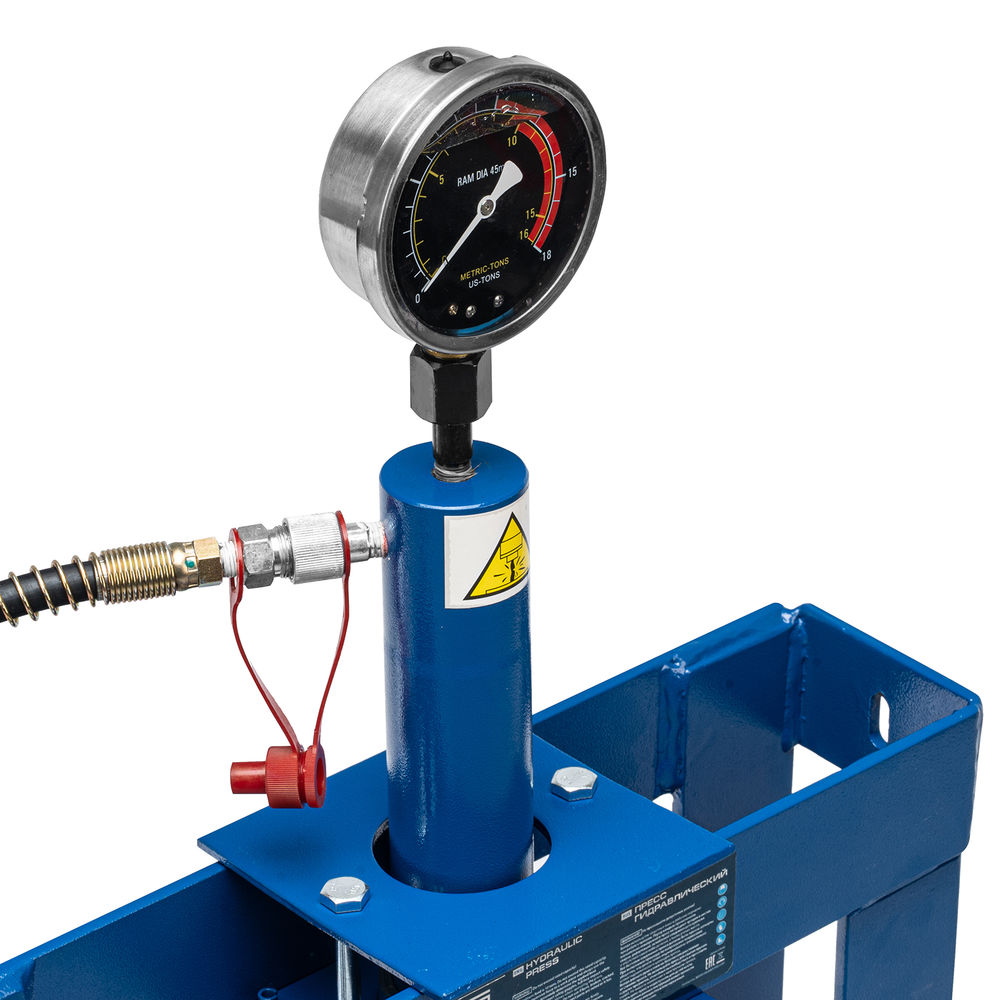 Пресс гидравлический настольный с манометром, 10 т Stels (52305)