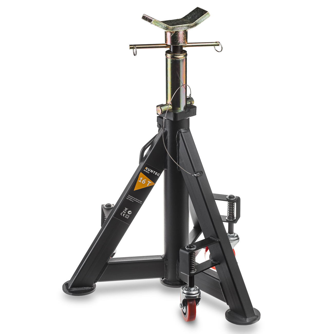 Страховочная (ремонтная) подставка под машину 16 т, 660-1040 мм (комплект 1 шт) RUNTEC RT-RS16