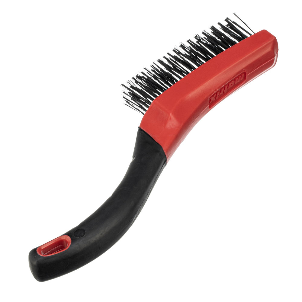 Щетка зачистная четырехрядная, двухкомпонентная рукоятка Matrix (74834)