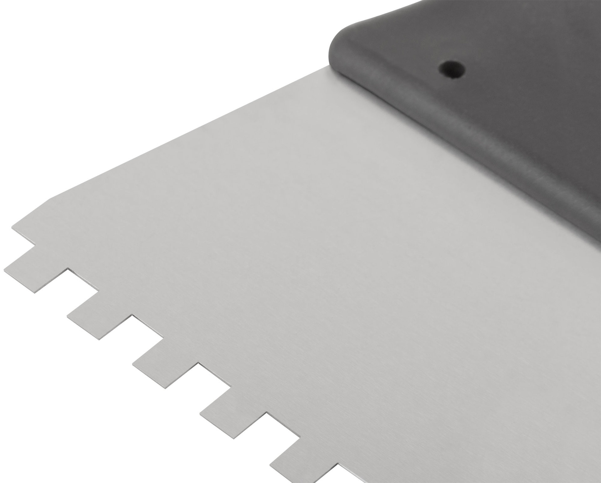 Шпатель фасадный нержавеющий зубчатый 150 мм / зуб 6 мм (06601)