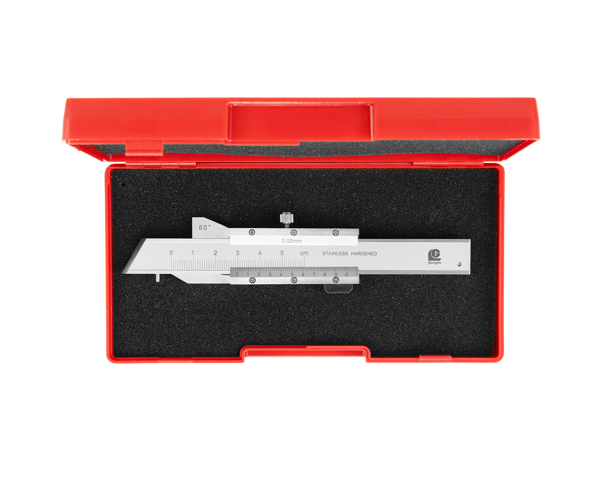 Штангенциркуль нониусный 0-8 60° 0,02 для замера фасок 149-220-2 Guanglu